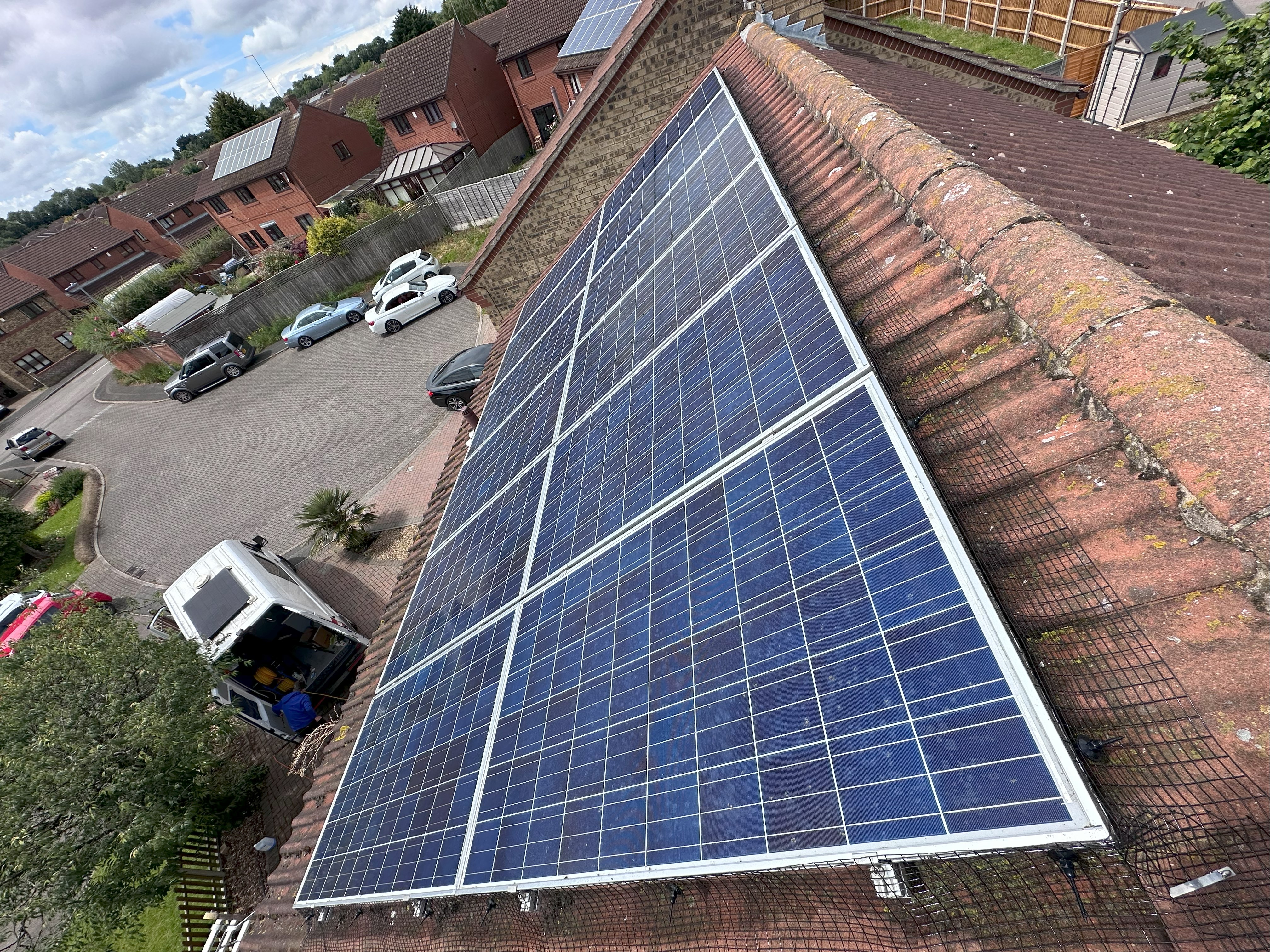 Clean solar panels in great billing, Northampton